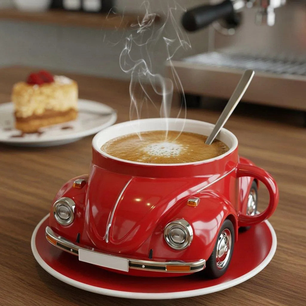 Kaffeebecher in Käferform