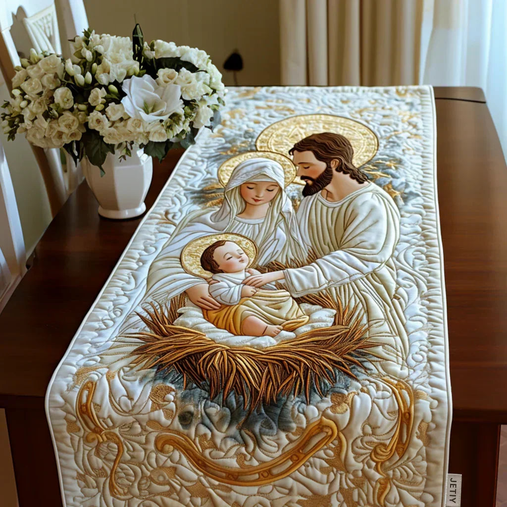 Gepolsterter Tischläufer - Bethlehem Licht