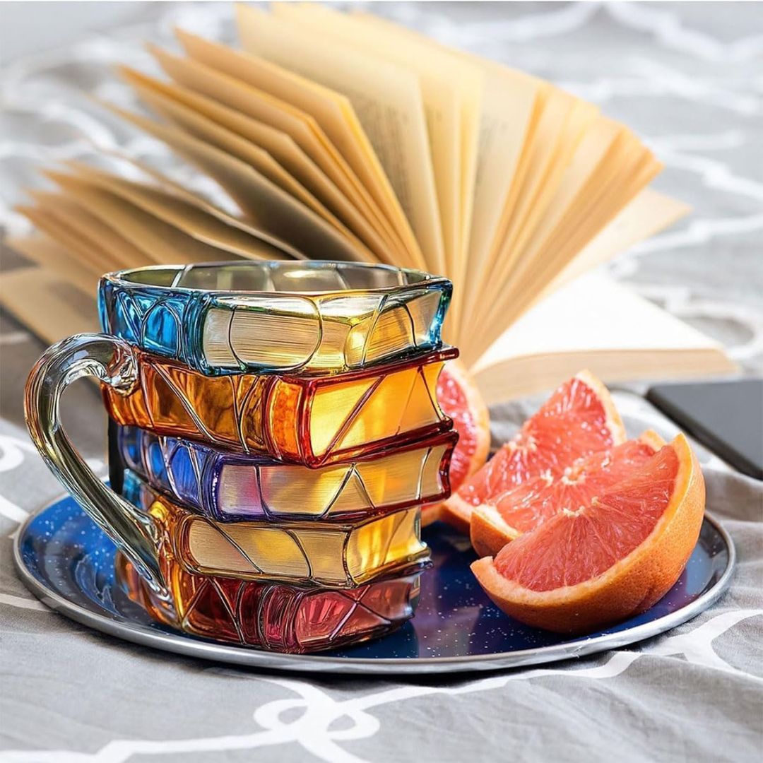Einzigartige 3D-Tasse für Literaturfreunde