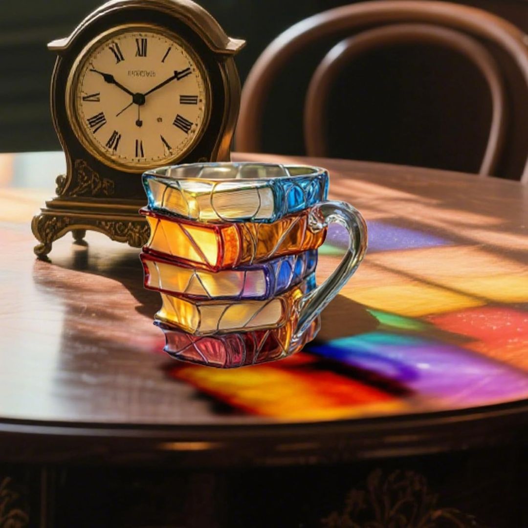 Einzigartige 3D-Tasse für Literaturfreunde