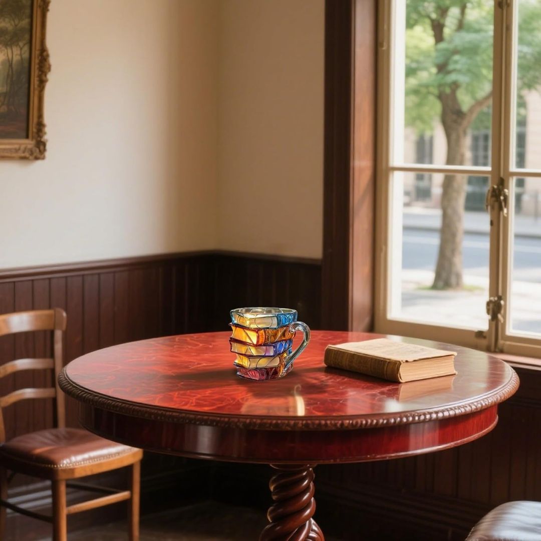Einzigartige 3D-Tasse für Literaturfreunde