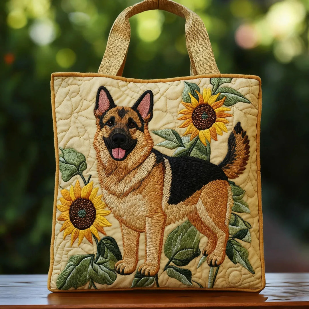 Blumenhandgemachte Deutsche Schäferhundtasche