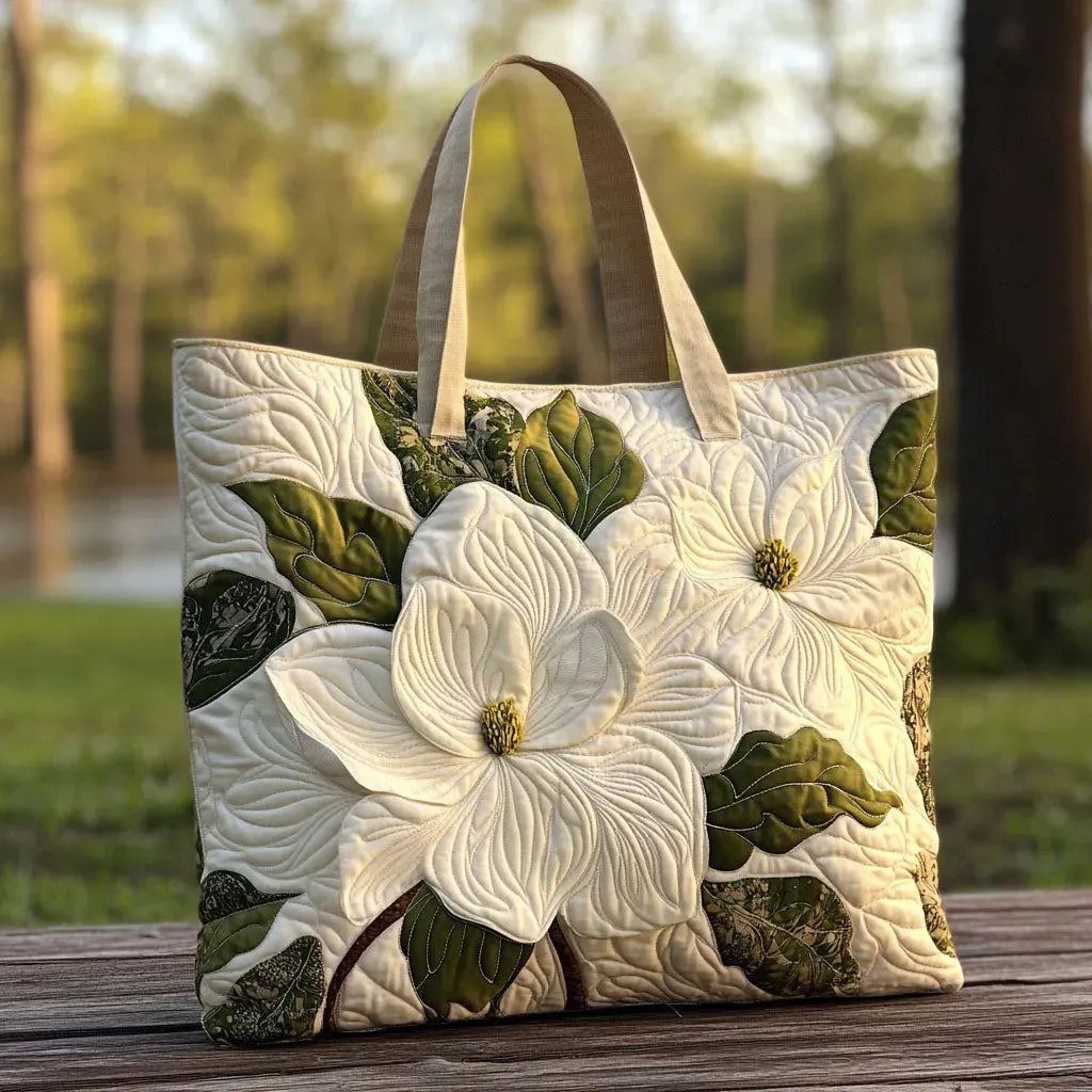 Elegante gesteppten Handtasche mit floralem Muster