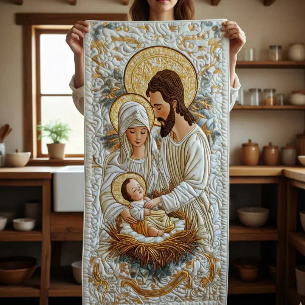 Gepolsterter Tischläufer - Bethlehem Licht
