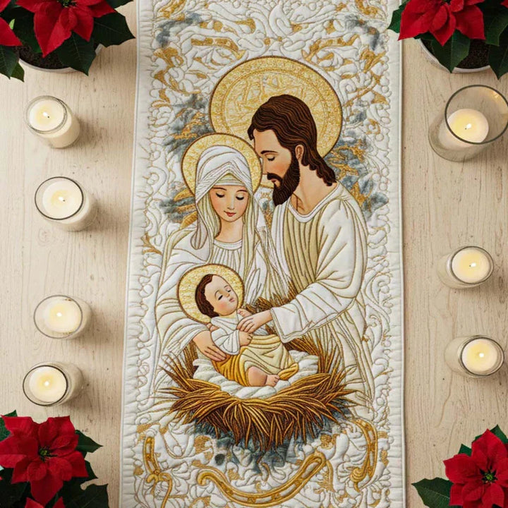 Gepolsterter Tischläufer - Bethlehem Licht
