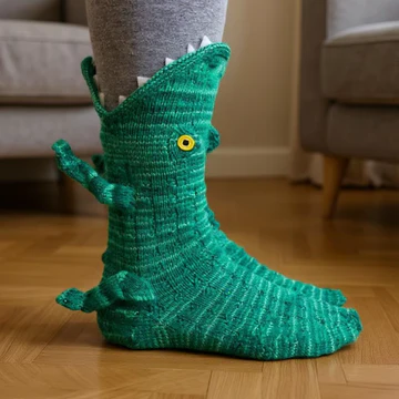 Catarina - Krokodil-Socken