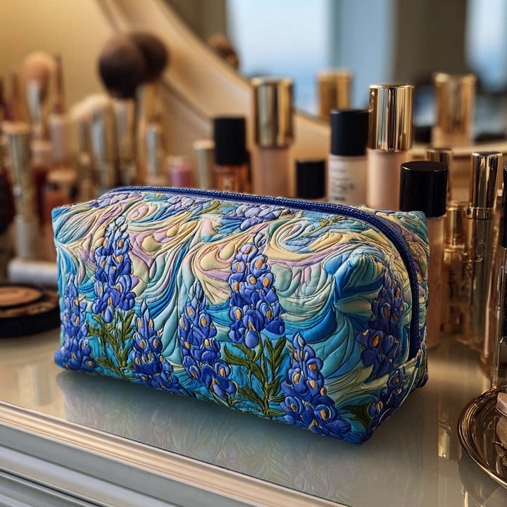 Gesteppte Kosmetiktasche mit Blumenmotiv NCU0NT10303