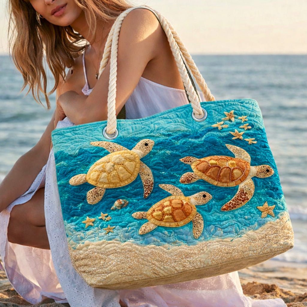 Handgemachte Strandtasche | Goldene Schildkrötenküste