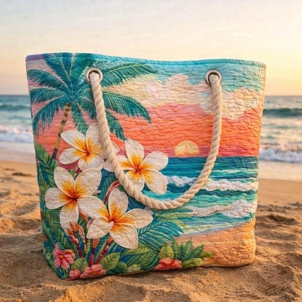 Handgemachte Strandtasche | Tropischer Geist