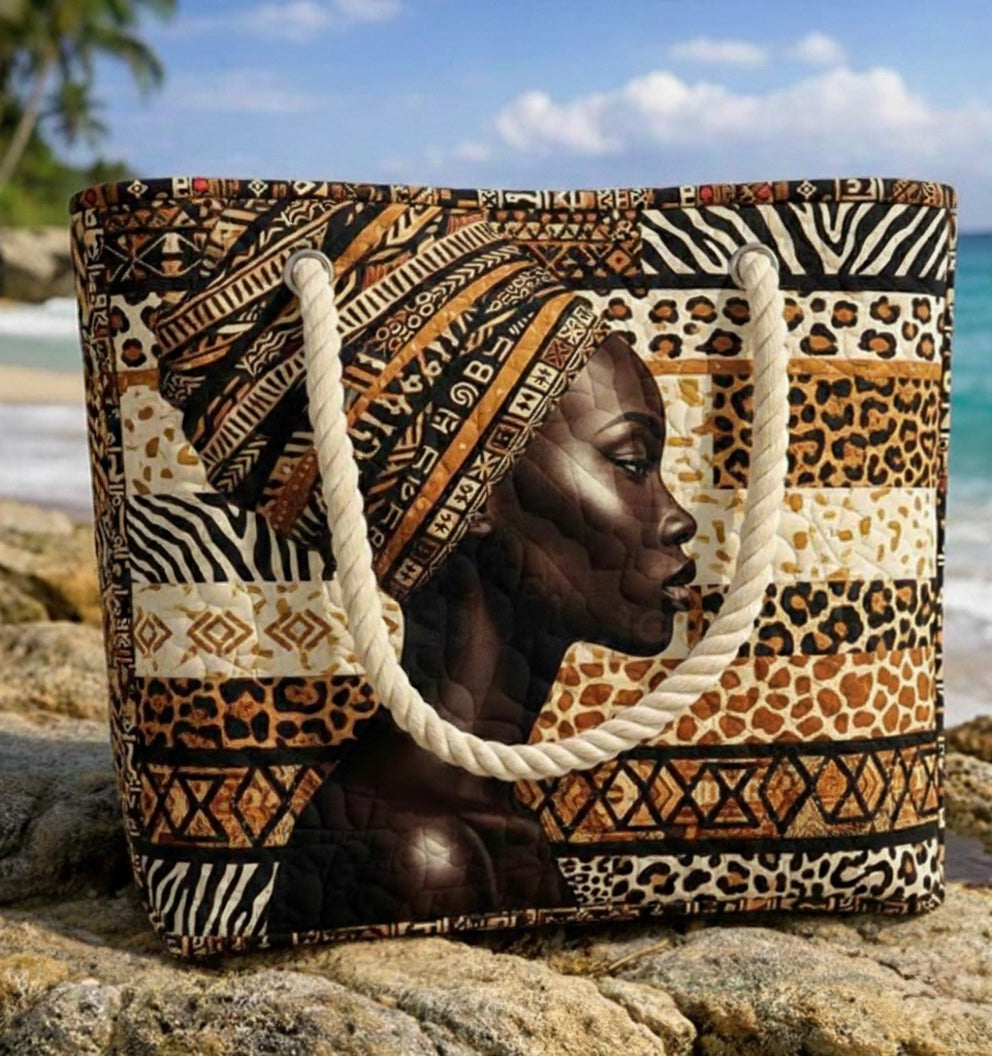 Handgemachte Strandtasche | Melanin Queen
