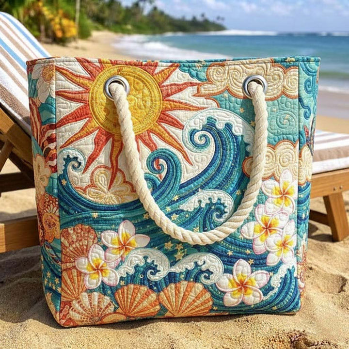 Handgemachte Strandtasche | Warm Halo