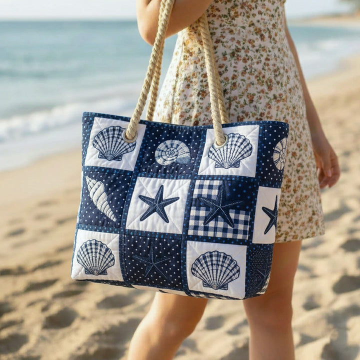 Handgemachte Strandtasche | Ruhe der Muscheln
