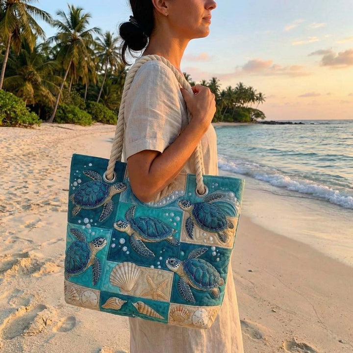 Handgemachte Strandtasche | Turtle Bay
