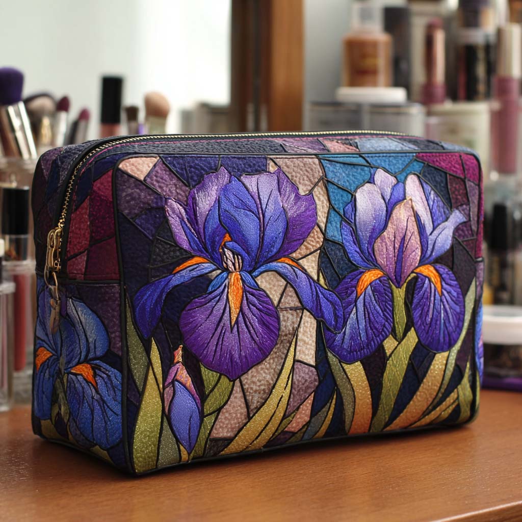 Gesteppte Kosmetiktasche mit Blumenmotiv NCU0NT10171