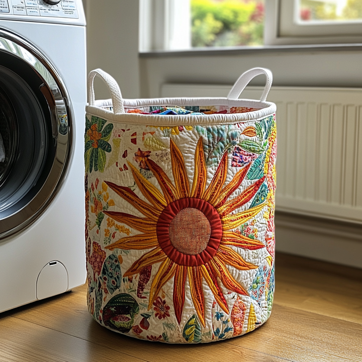 Prairie Sunburst | Handgefertigter Wäschekorb