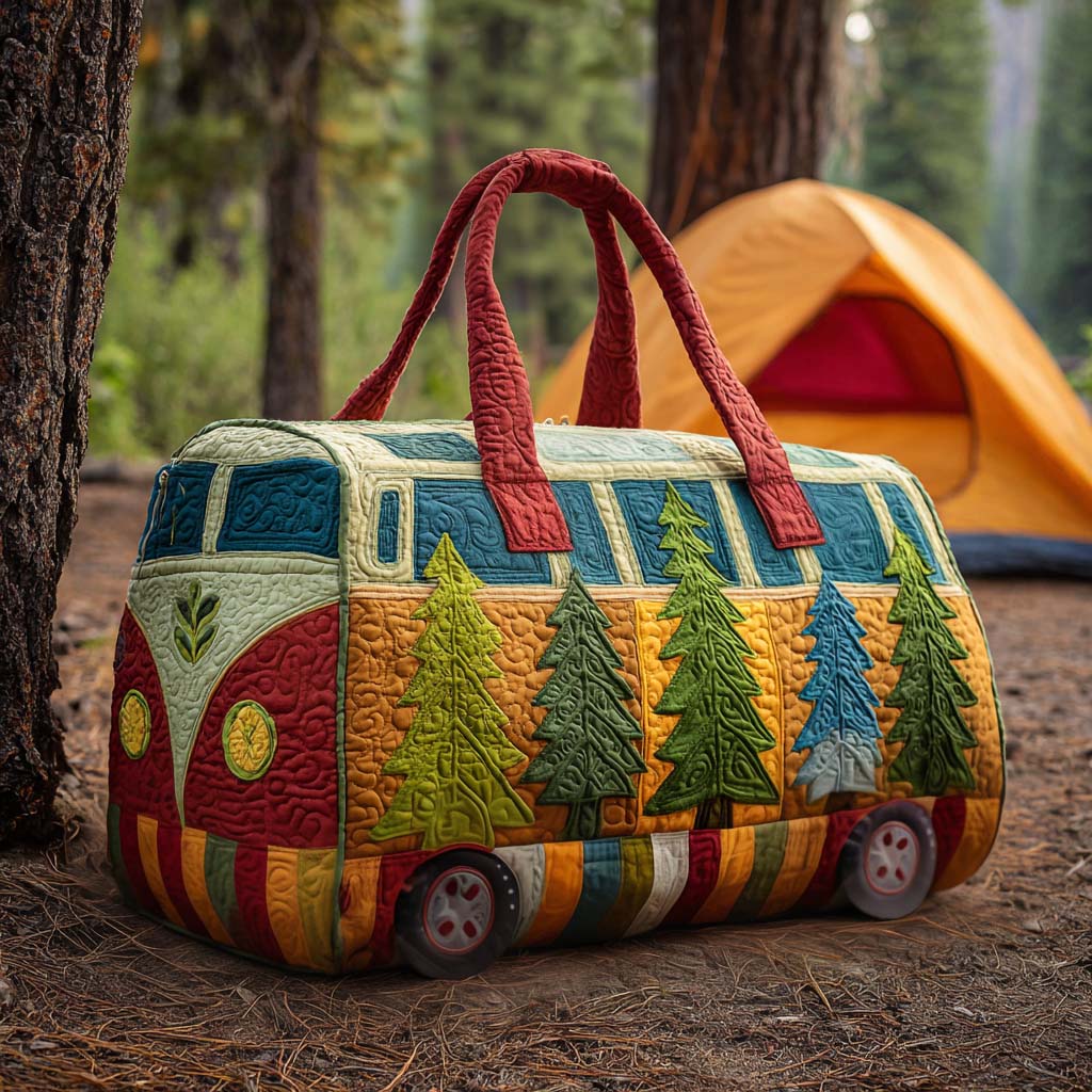 Gesteppte Reisetasche – Retro-Bus II
