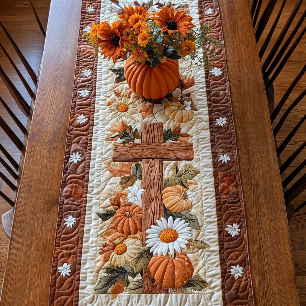 Gepatchter Tischläufer - Fülle des Herbstes
