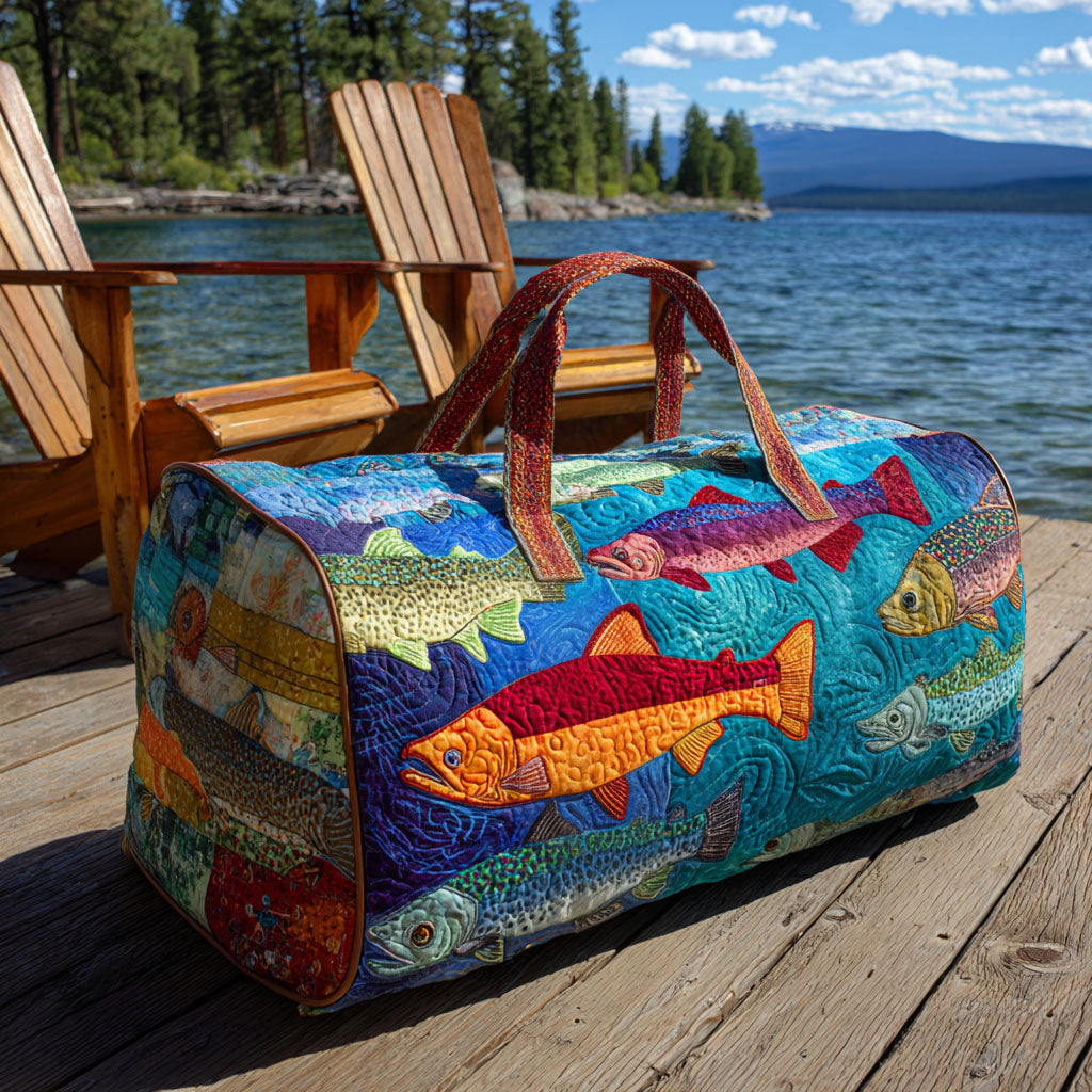 Gesteppte Reisetasche – Fischergeist III