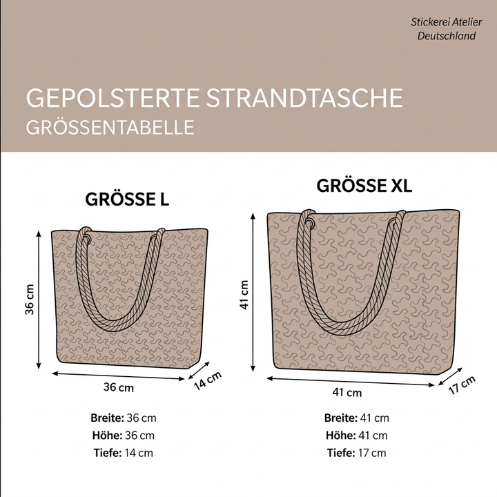 Handgemachte Strandtasche | Marine Patchwork